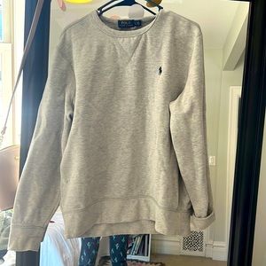 Polo Ralph Lauren grey crew neck men’s size L but runs small!
